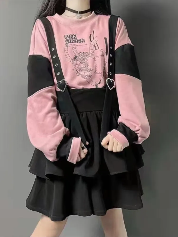 Vintage Women Gothic Punk Lolita Dress Casual High Waist Long Sleeve Hat Collar Sexy Gry Black Girls Mini Dresses Gothic Clothes
Vintage Women Gothic Punk Lolita Dress Casual High Waist Long Sleeve Hat Collar Sexy Gry Black Girls Mini Dresses Gothic Clothes