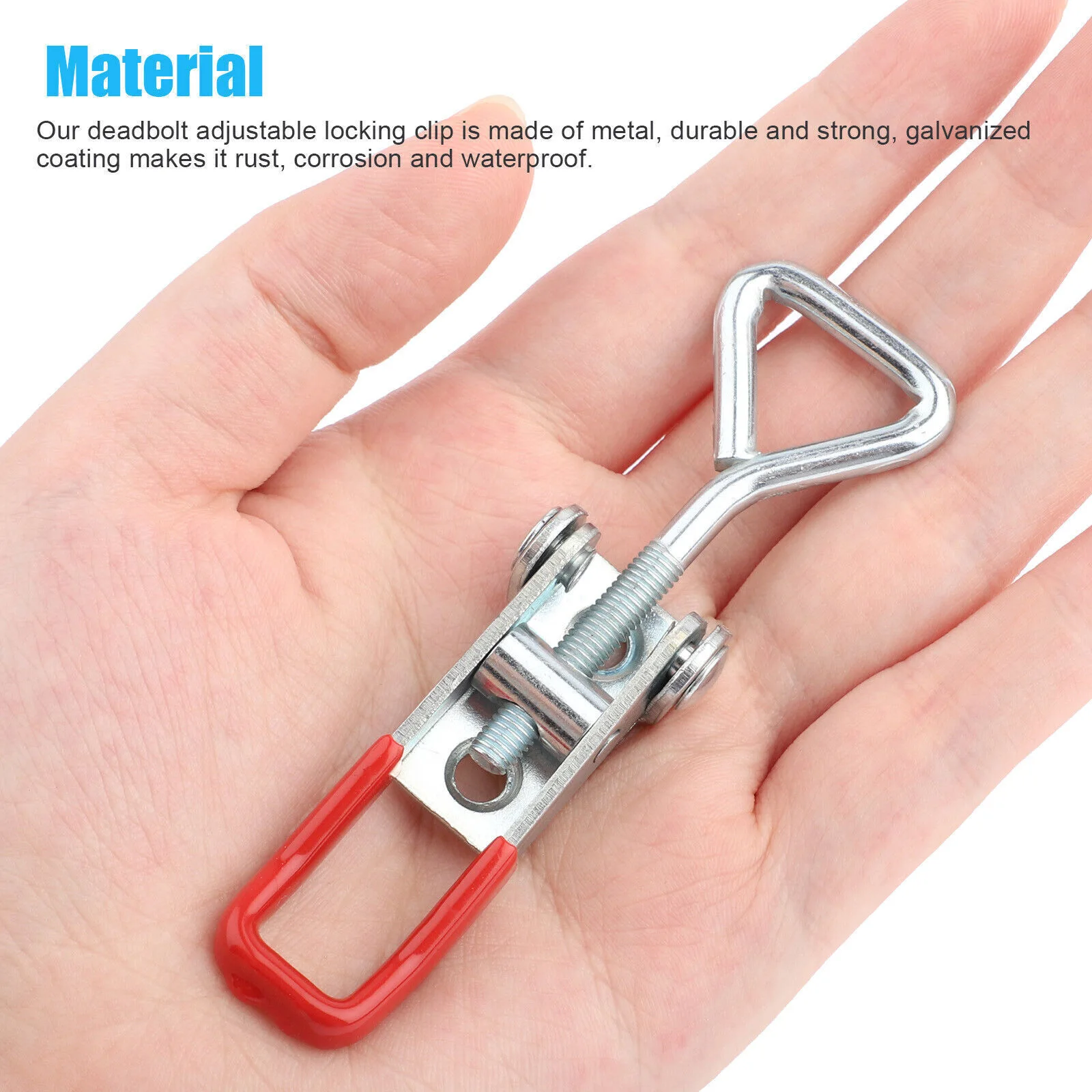 2pcs Stainless Steel Adjustable Toggle Locking Clamp Door Bolt Type Pull Latch Hand Lock Clips Woodworking Tool
2pcs Stainless Steel Adjustable Toggle Locking Clamp Door Bolt Type Pull Latch Hand Lock Clips Woodworking Tool
