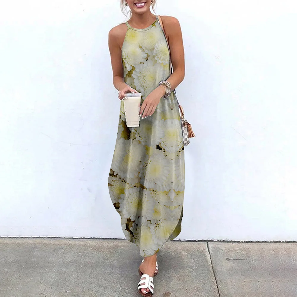 Sexy maxi dresses sleeveless women floral print causal halter style summer beach dress asymmetrical ladies sling long dresses
Sexy maxi dresses sleeveless women floral print causal halter style summer beach dress asymmetrical ladies sling long dresses