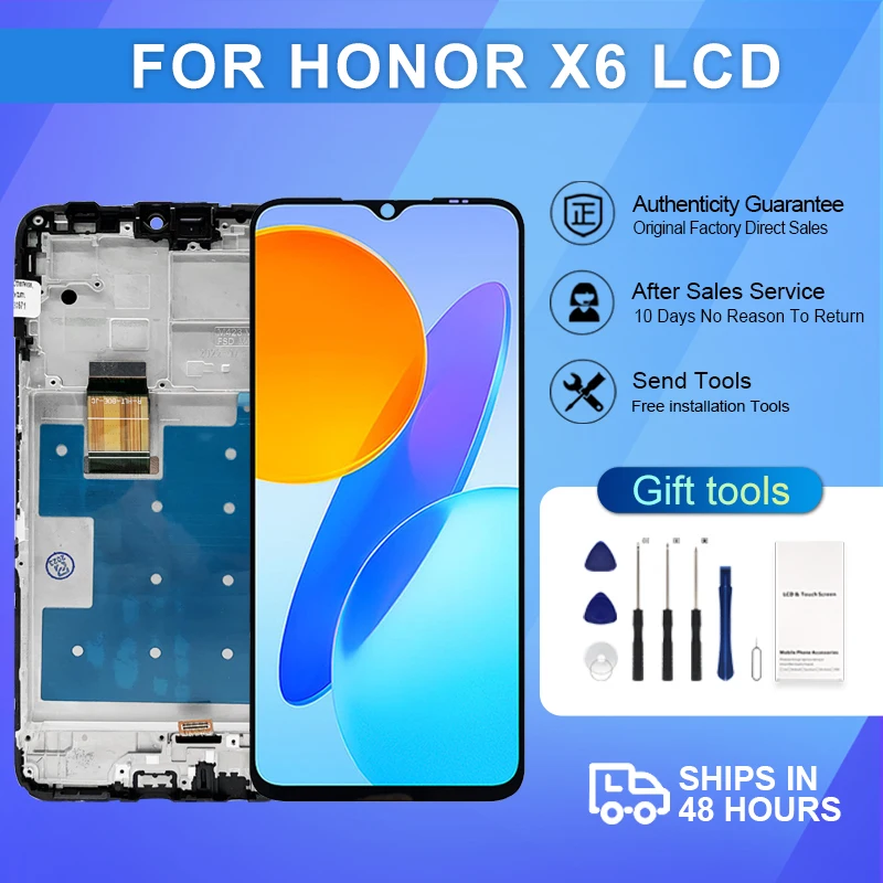 6.5 Inch X6 2020 Display For Huawei Honor X6 Lcd Touch Screen Digitizer VNE-LX1 VNE-LX2 Assembly Free Ship With Frame Brand New 
6.5 Inch X6 2020 Display For Huawei Honor X6 Lcd Touch Screen Digitizer VNE-LX1 VNE-LX2 Assembly Free Ship With Frame Brand New