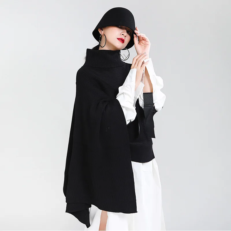 Catwalk bat loose vest multi-wear pullover turtleneck shawl type sweater women cardigan sweater
Catwalk bat loose vest multi-wear pullover turtleneck shawl type sweater women cardigan sweater
