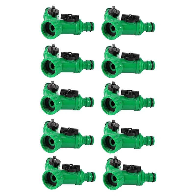 10Pcs Garden Irrigation Y-Shaped Water Splitter 20/25Mm Female Thread 2Way Water Valve Green
10Pcs Garden Irrigation Y-Shaped Water Splitter 20/25Mm Female Thread 2Way Water Valve Green
