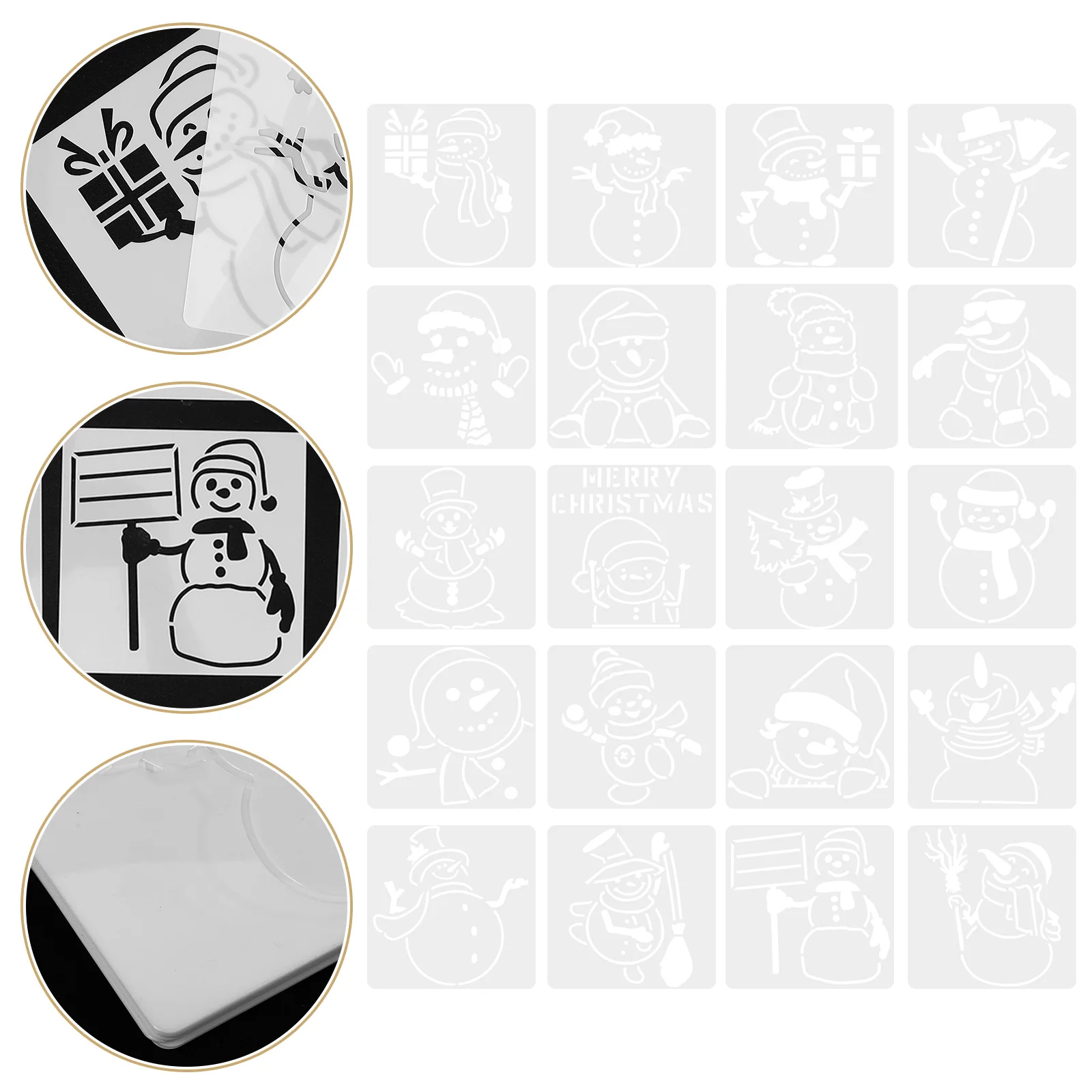 20pcs Reusable Stencil Printing Stencil Spray Stencil Christmas Painting Template Plastic Stencils
20pcs Reusable Stencil Printing Stencil Spray Stencil Christmas Painting Template Plastic Stencils