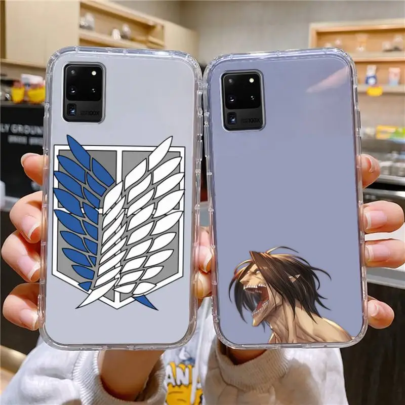 

Levi Attack On Titan Manga Anime Phone Case For Samsung Galaxy S10 S10e A70 Edge S22 S23 Plus Ultra Note10 Transparent Cove