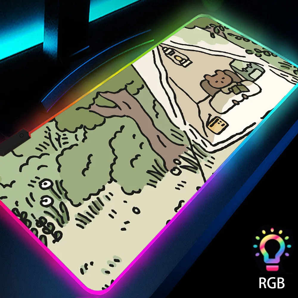 Green Mouse Pad with Backlight Cartoon Rubber Mat Office Desk Accessories Mousepad Minimalist LED RGB Setup Gamer Deskmat Carpet
Green Mouse Pad with Backlight Cartoon Rubber Mat Office Desk Accessories Mousepad Minimalist LED RGB Setup Gamer Deskmat Carpet