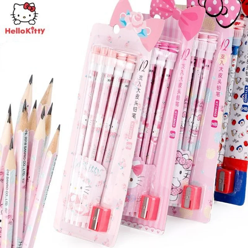 Hello Kitty школьные письменные принадлежности, круглая деревянная кожаная головка-карандаш, сложно сломать сердечник с резиновой головкой
Hello Kitty школьные письменные принадлежности, круглая деревянная кожаная головка-карандаш, сложно сломать сердечник с резиновой головкой