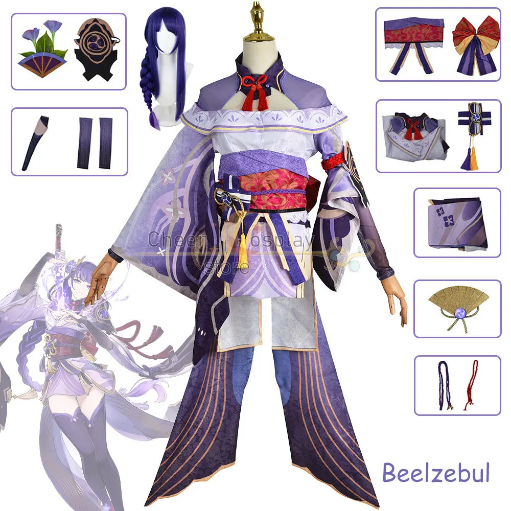 Genshin Impact Beelzebul Cosplay Costume Raiden Shogun Beelzebul Purple Wig Genshin Cosplay Kimono Sexy Dress Halloween Outfit
Genshin Impact Beelzebul Cosplay Costume Raiden Shogun Beelzebul Purple Wig Genshin Cosplay Kimono Sexy Dress Halloween Outfit