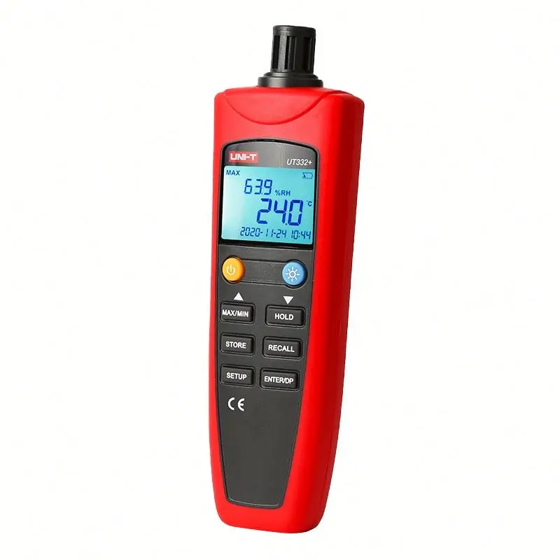 UNI-T Digital Thermometer Hygrometer UT332+ Temperature Humidity Meter For Factories
UNI-T Digital Thermometer Hygrometer UT332+ Temperature Humidity Meter For Factories