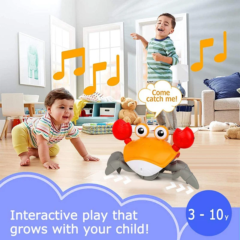 Crab Induction Escape Children's Electric Toy Charging Luminous Music Novel and Peculiar Toys for Kids Juguetes Para Battery
Crab Induction Escape Children's Electric Toy Charging Luminous Music Novel and Peculiar Toys for Kids Juguetes Para Battery
