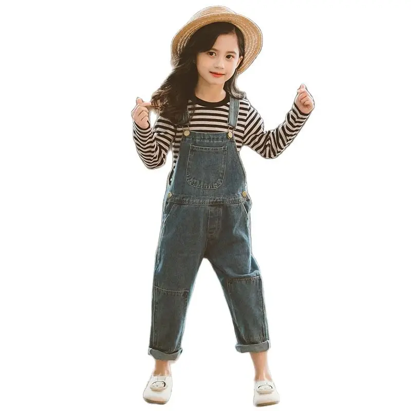 New Children Denim Overalls Set Kids Daily Simple Casual Clothing Girls Striped Sweatshirt Suits Teen Jeans Outfit Baby Trousers
New Children Denim Overalls Set Kids Daily Simple Casual Clothing Girls Striped Sweatshirt Suits Teen Jeans Outfit Baby Trousers