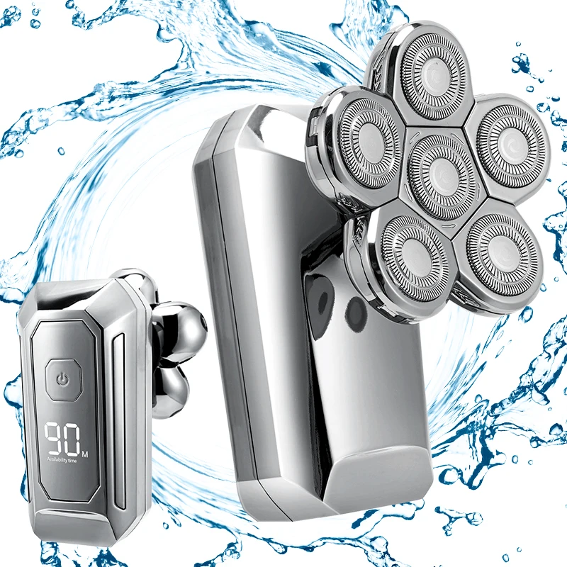 6 In 1 Men's 4D Electric Shaver Rechargeable 6 Floating Heads Beard Nose Ear Hair Trimmer Bald Head For Men Razor Clipper Face
6 In 1 Men's 4D Electric Shaver Rechargeable 6 Floating Heads Beard Nose Ear Hair Trimmer Bald Head For Men Razor Clipper Face