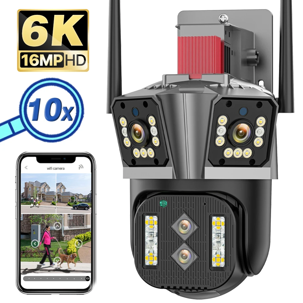 Уличная камера видеонаблюдения, 6 к HD IP-камера, Wi-Fi, 10X зум, PTZ, четыре объектива, три, два экрана, 5K, 12 Мп, 16 МП, автоматическое отслеживание
Уличная камера видеонаблюдения, 6 к HD IP-камера, Wi-Fi, 10X зум, PTZ, четыре объектива, три, два экрана, 5K, 12 Мп, 16 МП, автоматическое отслеживание