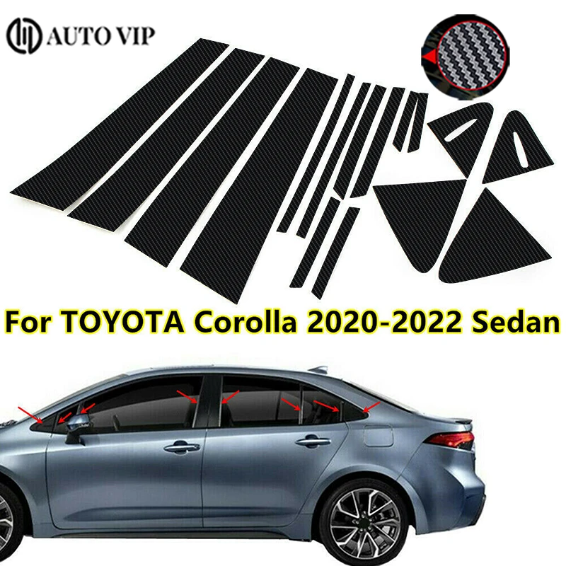 Car Window Pillar Posts Door Trim Sticker Glossy Black Decal Cover Exterior Styling Parts for Toyota Corolla fibre 2019-2022
Car Window Pillar Posts Door Trim Sticker Glossy Black Decal Cover Exterior Styling Parts for Toyota Corolla fibre 2019-2022
