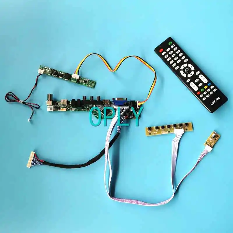 LCD Matrix Analog TV Controller Board For M240HTN01 M240HVN01 M240HVN02 HDMI-Compatible Kit USB VGA AV 1920*1080 24" 30 Pin LVDS
LCD Matrix Analog TV Controller Board For M240HTN01 M240HVN01 M240HVN02 HDMI-Compatible Kit USB VGA AV 1920*1080 24" 30 Pin LVDS