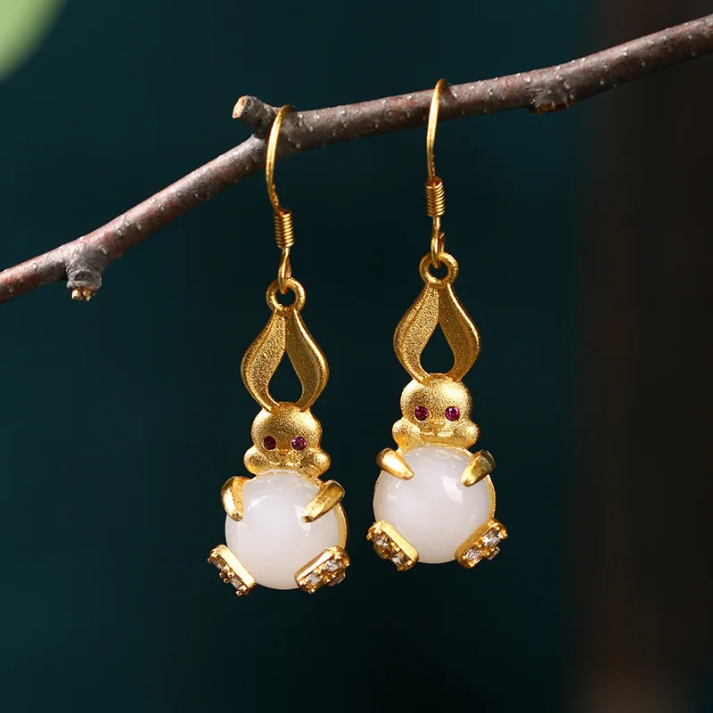 2022 China Style Vintage Cute Rabbit Pendent Cloisonne Enamel Glaze Stud Earrings For Women Girls Gifts
2022 China Style Vintage Cute Rabbit Pendent Cloisonne Enamel Glaze Stud Earrings For Women Girls Gifts