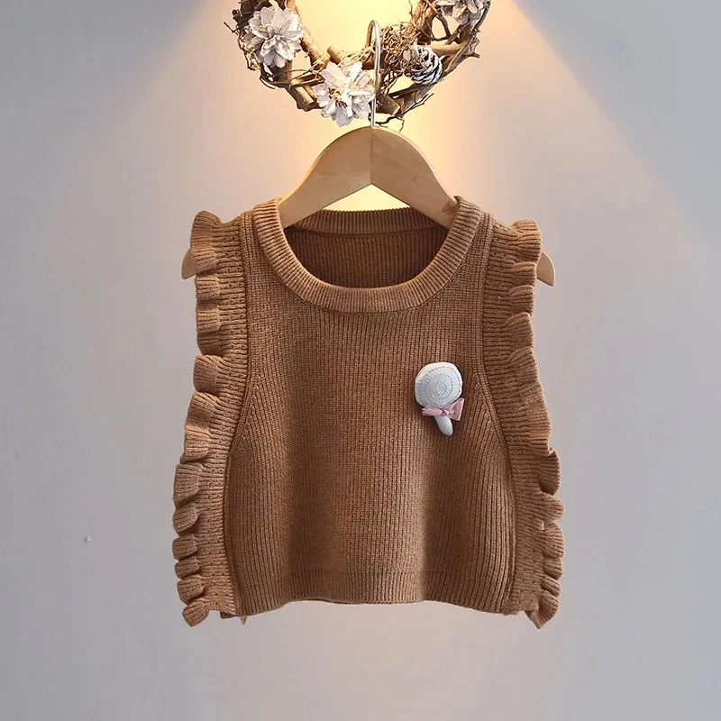 Baby Kids Girls Knitted Vests Autumn Spring Children's Girls Cute Cotton Casual Vests Baby Warm Sleeveless SweatersToddler Vest
Baby Kids Girls Knitted Vests Autumn Spring Children's Girls Cute Cotton Casual Vests Baby Warm Sleeveless SweatersToddler Vest