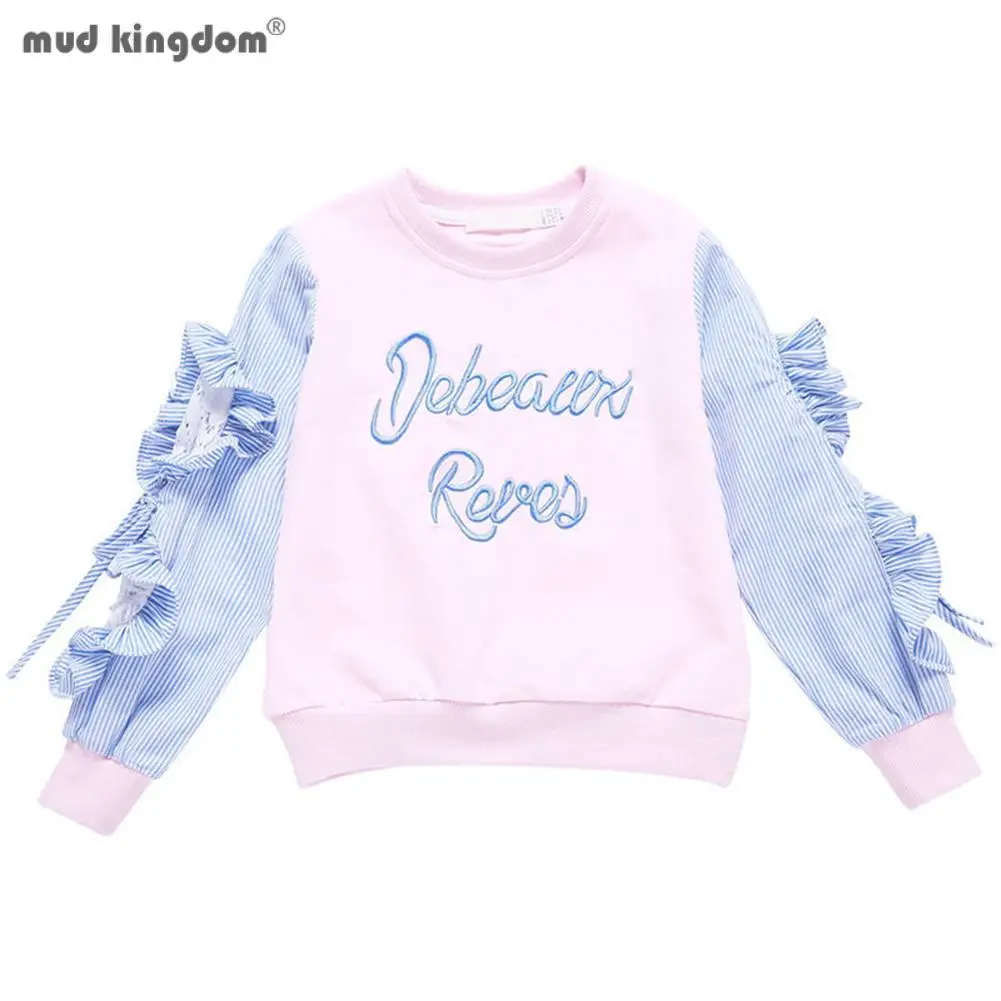 Mudkingdom Big Girls T-Shirts Ruffle Sleeve Pullover Long Sleeve Fashion Top for Kids Clothing Children Tees Spring Autumn 4-12T
Mudkingdom Big Girls T-Shirts Ruffle Sleeve Pullover Long Sleeve Fashion Top for Kids Clothing Children Tees Spring Autumn 4-12T