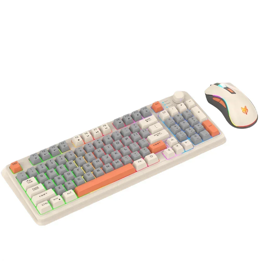 Механическая игровая клавиатура K82 геймерская с RGB-подсветкой 94 клавиши USB-порт
