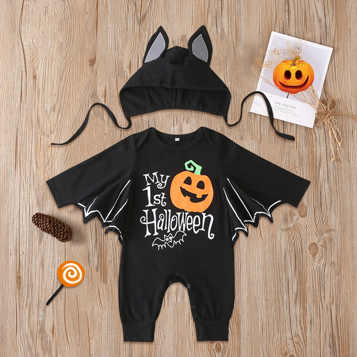 2022 Halloween Pumpkin Jumpsuit Bat Long-sleeved One-piece Climbing Suit New Born Baby Girl Clothes Baby Clothes
2022 Halloween Pumpkin Jumpsuit Bat Long-sleeved One-piece Climbing Suit New Born Baby Girl Clothes Baby Clothes