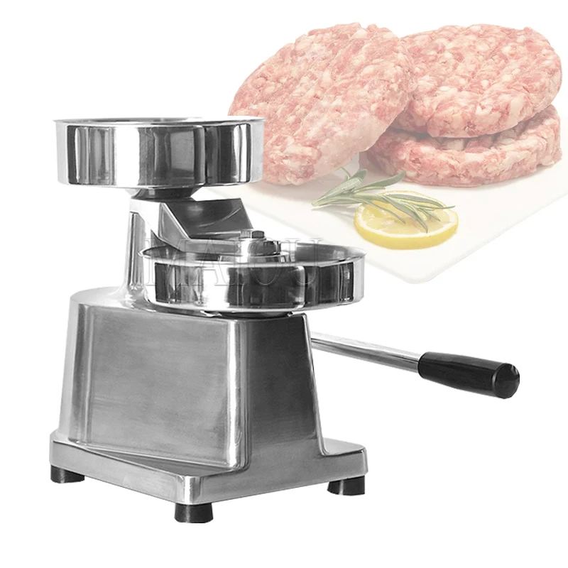

Hamburger Machine Meat Press Forming Machine Hamburger Patty Maker Manual Burger Making Machine For Bussiness 100mm 130mm 150mm
