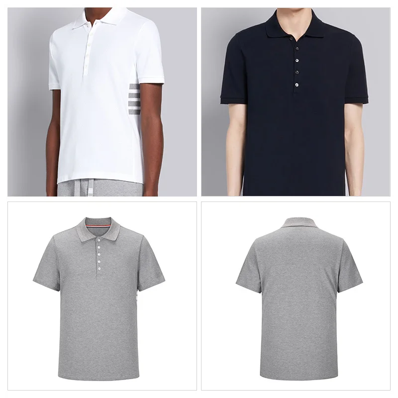 TB THOM Men's T-Shirt Fashion Brand Slim Casual Polo Clothing Classic Pique Cotton Tees Striped 4-Bar Waist Lapel Sweatshirt
TB THOM Men's T-Shirt Fashion Brand Slim Casual Polo Clothing Classic Pique Cotton Tees Striped 4-Bar Waist Lapel Sweatshirt