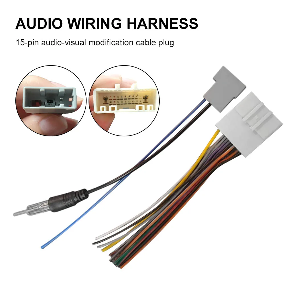 15 Din Wire Harness Adapter Connector Cable Radio Wiring Connector Plug Auto Car Stereo System for Nissan Subaru Infiniti
15 Din Wire Harness Adapter Connector Cable Radio Wiring Connector Plug Auto Car Stereo System for Nissan Subaru Infiniti