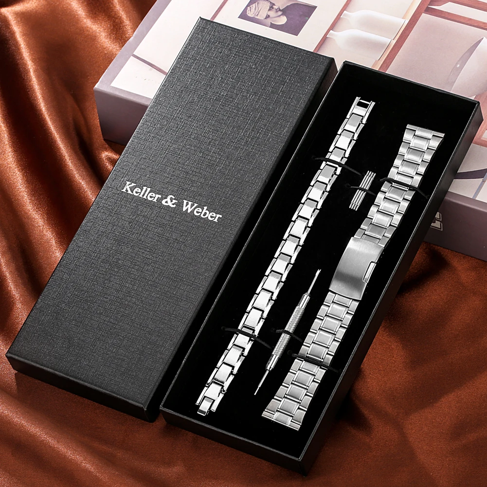 Watch Bands for Men 22mm 20mm Luxury Bracelet Gift Set for Boyfriend Stainless Steel Man Wrist Watch Strap with Tool Spring Bars
Watch Bands for Men 22mm 20mm Luxury Bracelet Gift Set for Boyfriend Stainless Steel Man Wrist Watch Strap with Tool Spring Bars