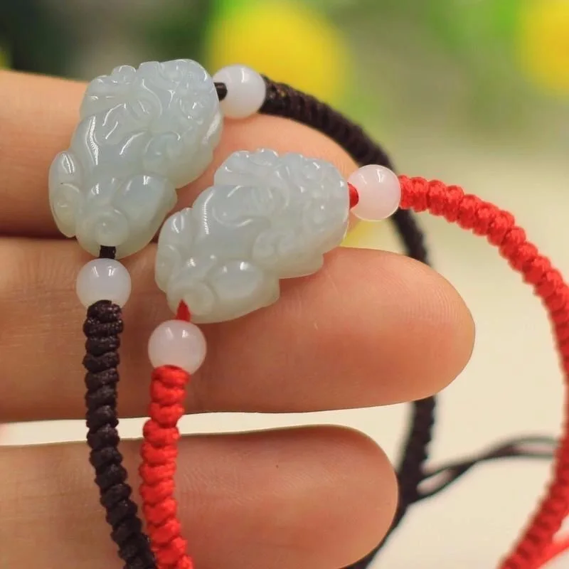 Natural Jade Emerald Pixiu Bracelet Adjustable Bangle Jewellery Fashion Accessories Hand Knotting Woman Myanmar Jadeite Amulet
Natural Jade Emerald Pixiu Bracelet Adjustable Bangle Jewellery Fashion Accessories Hand Knotting Woman Myanmar Jadeite Amulet