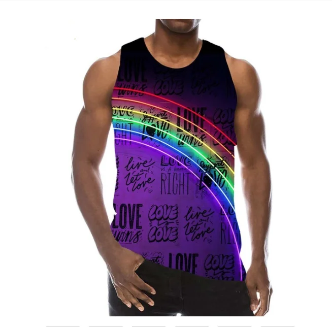 New 3D Printing Funny Summer Rainbow Graphic Tank Top Fashion Men Women Tracksuits Crewneck Hip Hop Vest Size S-7XL
New 3D Printing Funny Summer Rainbow Graphic Tank Top Fashion Men Women Tracksuits Crewneck Hip Hop Vest Size S-7XL