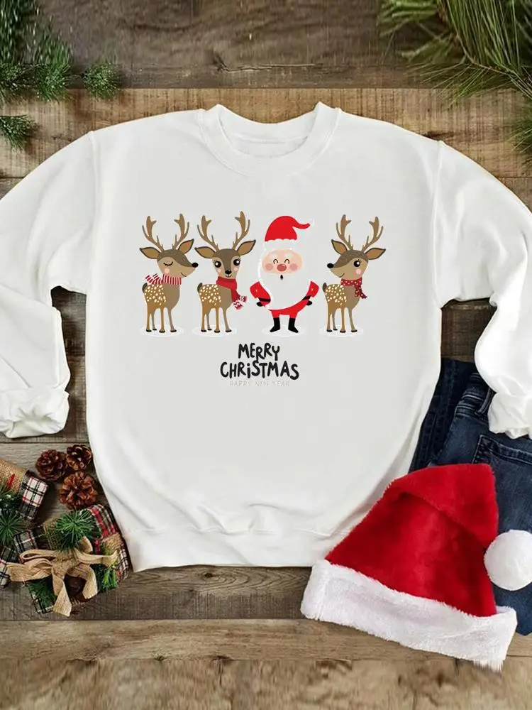 Merry Christmas New Year Sweatshirts Print Fashion Love Cartoon Cute 90s Happy Holiday Women Wear Graphic Pullovers Clothing
Merry Christmas New Year Sweatshirts Print Fashion Love Cartoon Cute 90s Happy Holiday Women Wear Graphic Pullovers Clothing