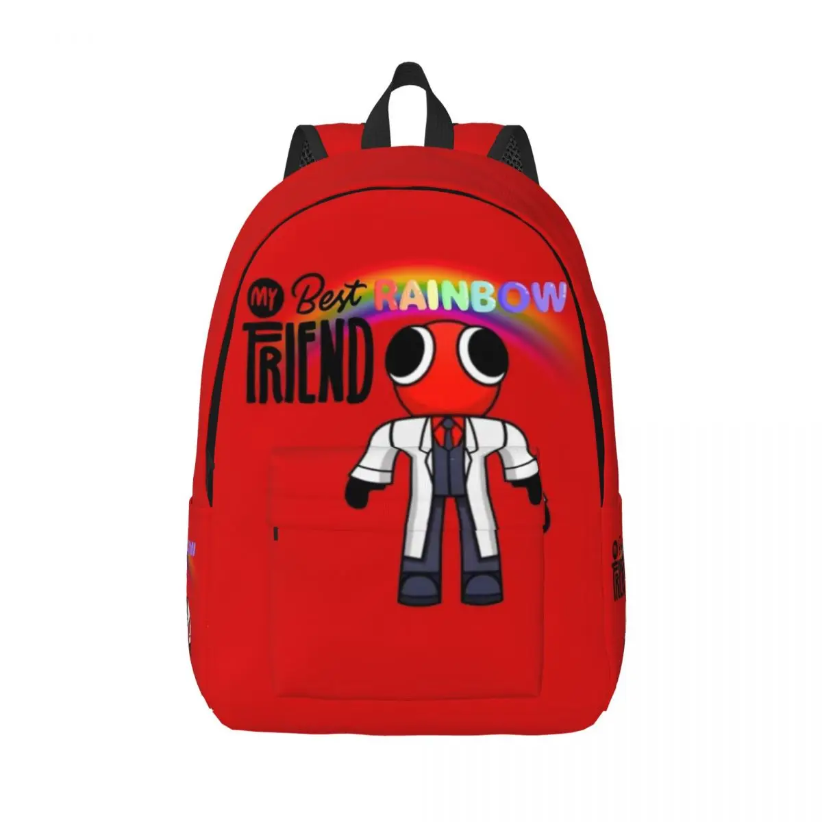 My Best Rainbow Friend Red Backpack Middle High College School Student Game Bookbag Teens Canvas Daypack with Pocket
My Best Rainbow Friend Red Backpack Middle High College School Student Game Bookbag Teens Canvas Daypack with Pocket