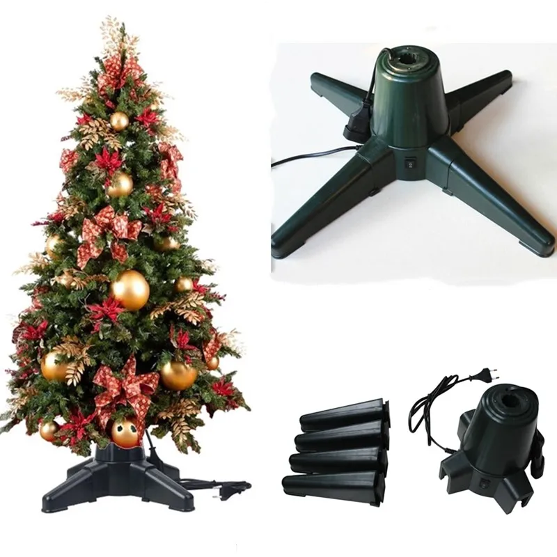 EU/US Plug 40/50cm Christmas Tree Stand Electric 360 Rotating Base Xmas Bottom Support Holder New Year Decoration
EU/US Plug 40/50cm Christmas Tree Stand Electric 360 Rotating Base Xmas Bottom Support Holder New Year Decoration