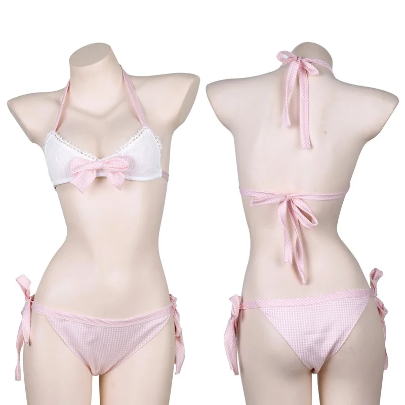 Lolita Sweet Sexy Underwear Bra and Panties Set Kawaii Swimsuit Pink White Bikini Outfit for Women Cosplay Costumes Hot Lingerie
Lolita Sweet Sexy Underwear Bra and Panties Set Kawaii Swimsuit Pink White Bikini Outfit for Women Cosplay Costumes Hot Lingerie