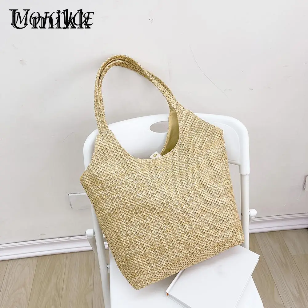 Women Straw Weave Shoulder Underarm Bag Lady Summer Vacation Beach Large Capacity Tote Handbag Fashion All-match Shoulder Pouch
Women Straw Weave Shoulder Underarm Bag Lady Summer Vacation Beach Large Capacity Tote Handbag Fashion All-match Shoulder Pouch