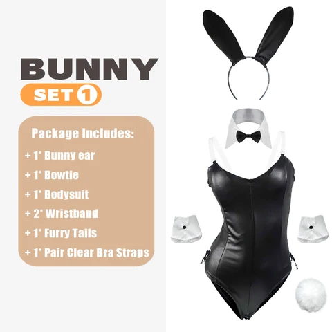 Женский костюм кролика из искусственной кожи, хорошее качество