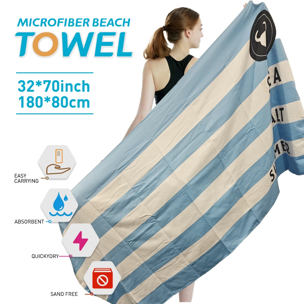 Синее пляжное полотенце из микрофибры Sand Cloud
Синее пляжное полотенце из микрофибры Sand Cloud