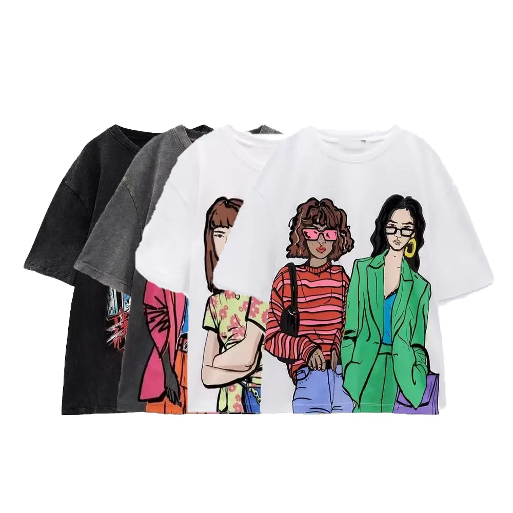 Zach AiIsa summer new women's all-match temperament sports casual loose round neck printed cotton short-sleeved T-shirt
Zach AiIsa summer new women's all-match temperament sports casual loose round neck printed cotton short-sleeved T-shirt