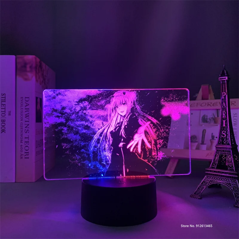 Стильная анимационная двухцветная декоративная 3D акриловая настольная лампа для детской спальни с изображением персонажа Дарлинг в Franxx
Стильная анимационная двухцветная декоративная 3D акриловая настольная лампа для детской спальни с изображением персонажа Дарлинг в Franxx