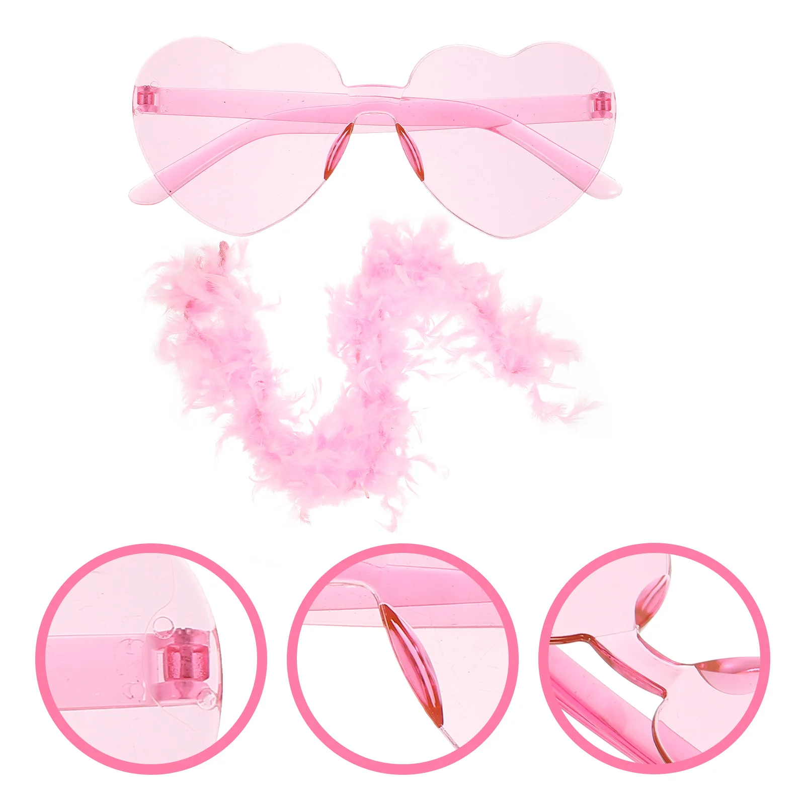 1 Set Sunglasses White Heart Glasses Dancing Party Sunglasses Women Scarf Party Supplies
1 Set Sunglasses White Heart Glasses Dancing Party Sunglasses Women Scarf Party Supplies