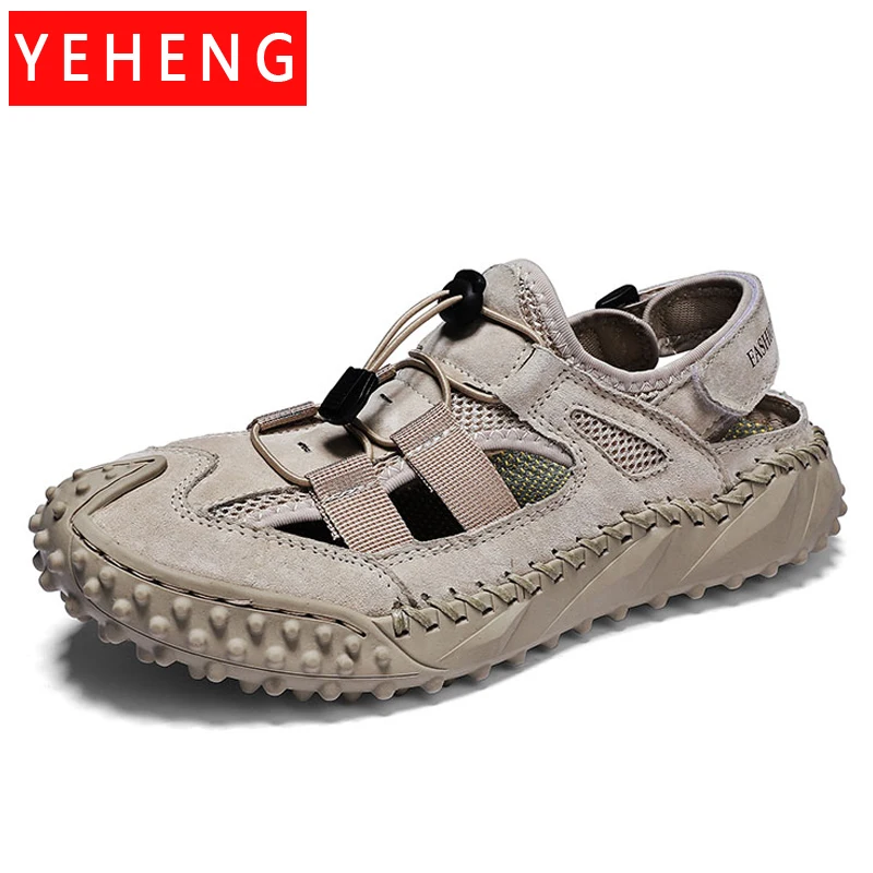 Men's Hot Sale Summer Sandals Outdoor Non-slip Men's Beach Sandals Handmade Genuine Leather Men's Shoes Fashion Men Sneakers
Men's Hot Sale Summer Sandals Outdoor Non-slip Men's Beach Sandals Handmade Genuine Leather Men's Shoes Fashion Men Sneakers