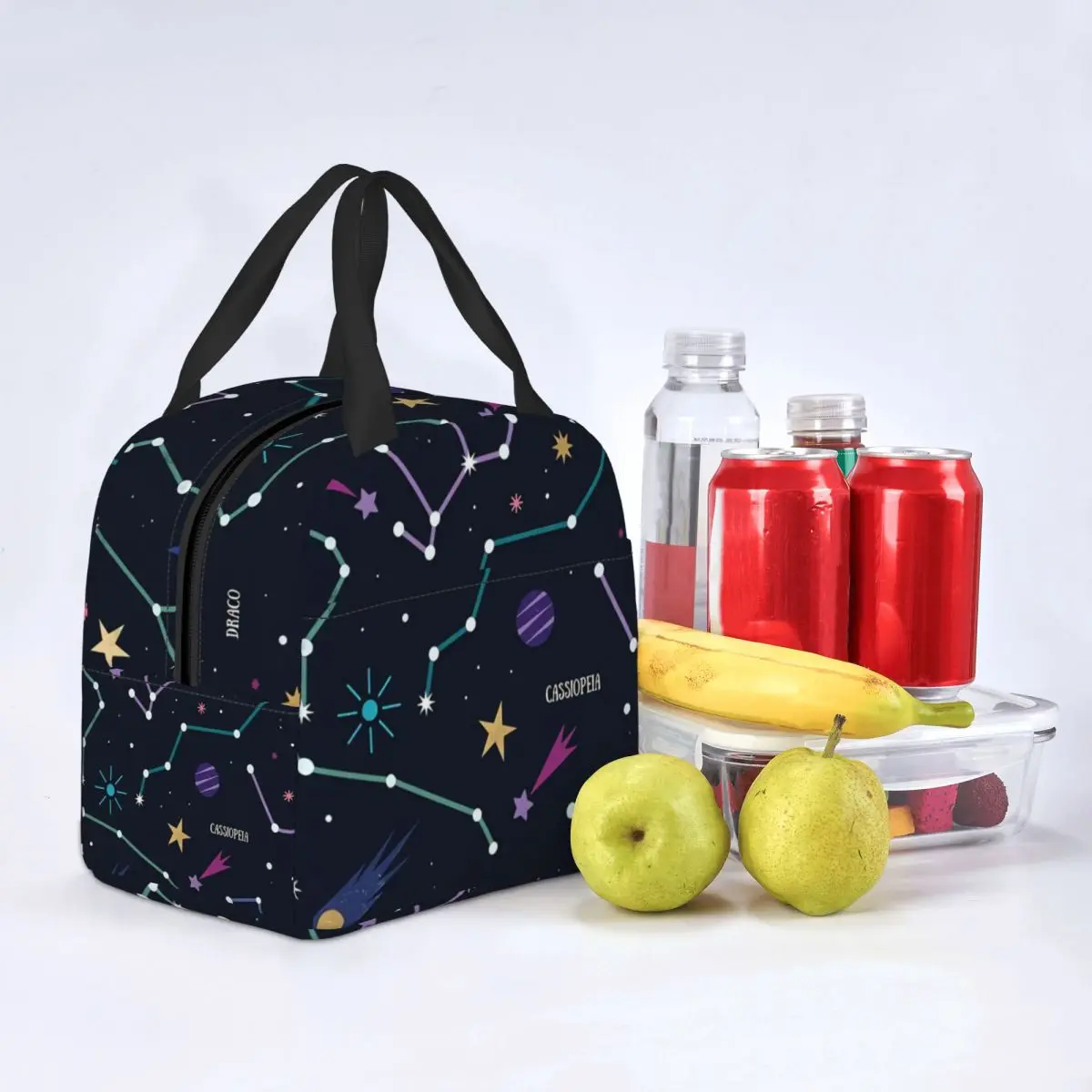 The Galaxy Stars Lunch Bag with Handle Constellations And Night Sky Cooling Cooler Bag Picnic Fancy Meal Thermal Bag
The Galaxy Stars Lunch Bag with Handle Constellations And Night Sky Cooling Cooler Bag Picnic Fancy Meal Thermal Bag