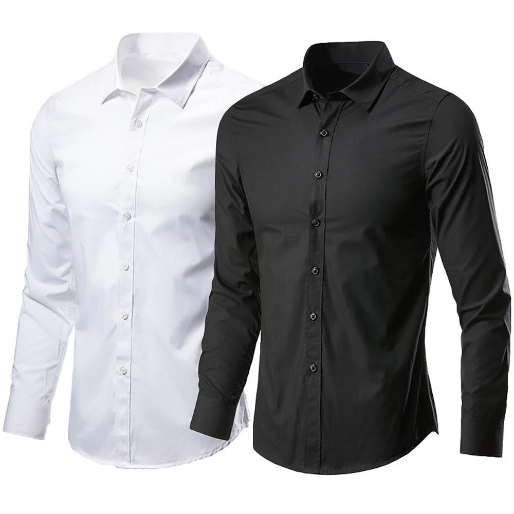 Men Classic Fit Long Sleeve Wrinkle Resistant Button Down Premium Dress Shirt Business Formal Shirts Solid Color Workwear Slim
Men Classic Fit Long Sleeve Wrinkle Resistant Button Down Premium Dress Shirt Business Formal Shirts Solid Color Workwear Slim