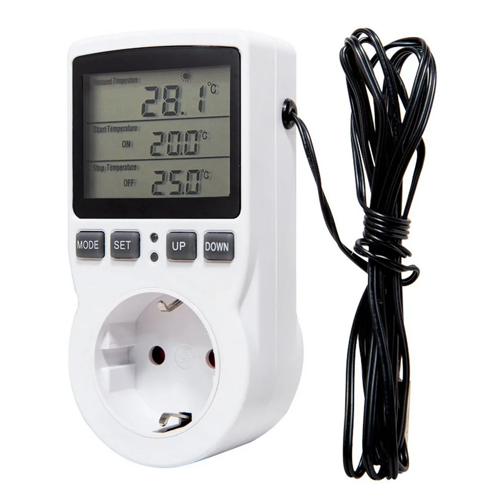 Timer Socket Digital Thermostat Digital Timer Switch Electronic 220V Outlet Kitchen Appliance Time Control Socket Sensor Probe
Timer Socket Digital Thermostat Digital Timer Switch Electronic 220V Outlet Kitchen Appliance Time Control Socket Sensor Probe
