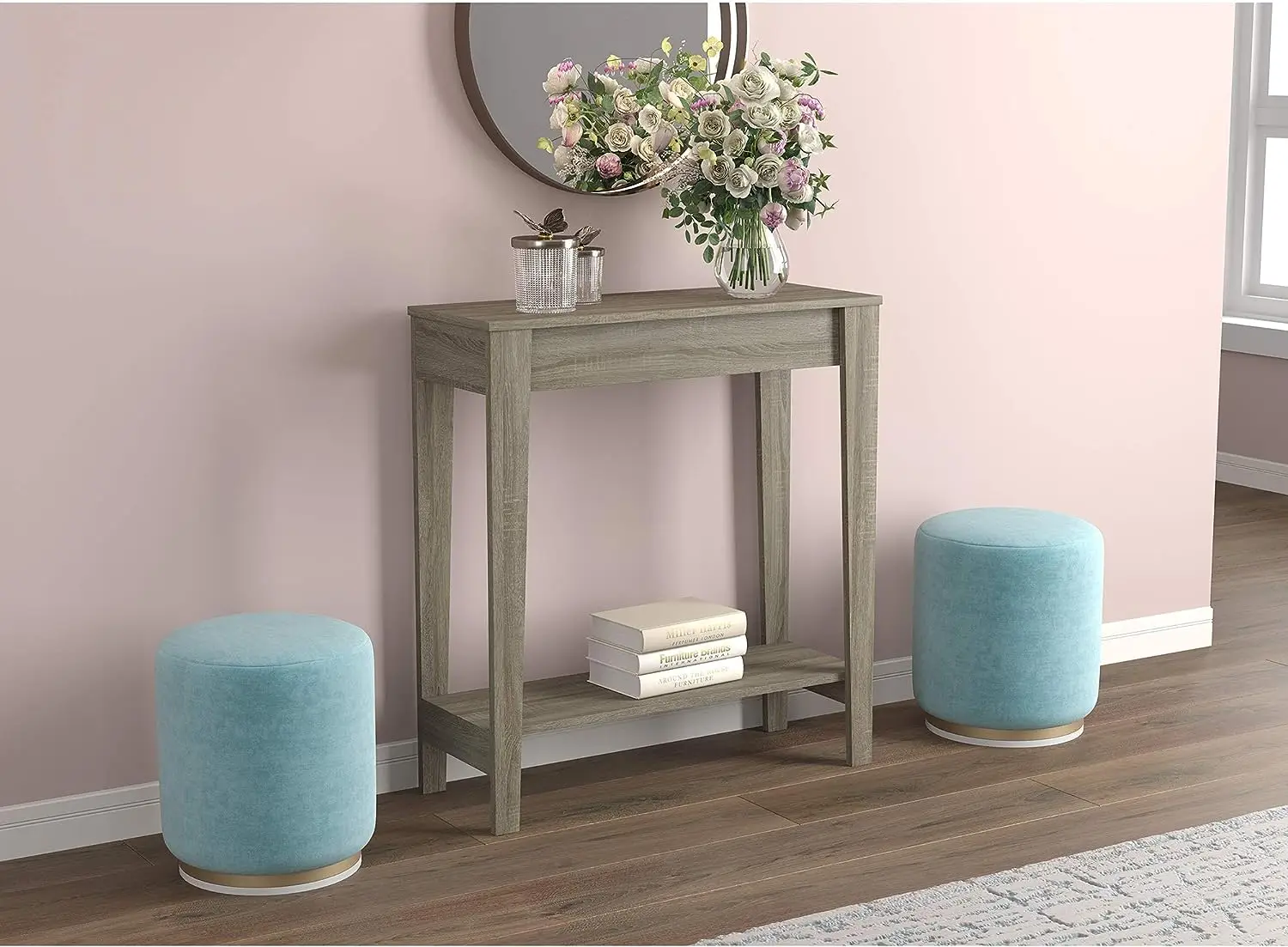 Co. 81094.Z.05 Entryway Console Sofa Couch Table/Accent Table-31 Long/Dark Taupe with 1 Shelf for Living Room, Beige Oddities
Co. 81094.Z.05 Entryway Console Sofa Couch Table/Accent Table-31 Long/Dark Taupe with 1 Shelf for Living Room, Beige Oddities