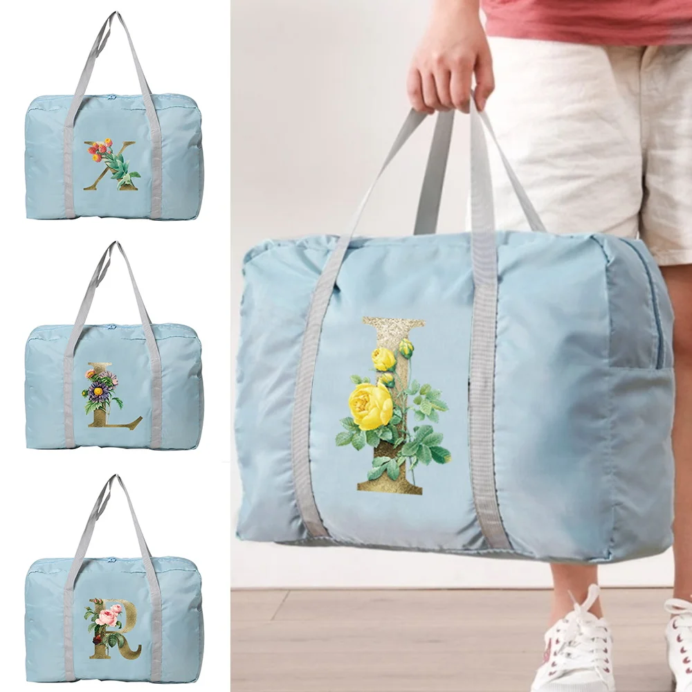 Travel Bags Duffle Bag Large Capacity Unisex Weekend Organizer Foldable Clothes Storage Handbags Golden-flower Lettern Pattern
Travel Bags Duffle Bag Large Capacity Unisex Weekend Organizer Foldable Clothes Storage Handbags Golden-flower Lettern Pattern