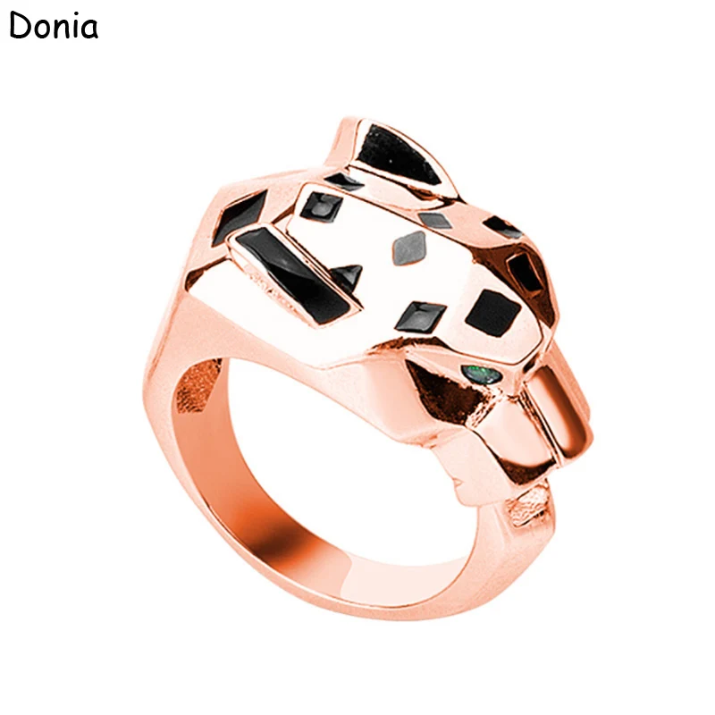 Donia jewelry European and American fashion enamel leopard head ring inlaid with AAA zircon luxury leopard head jewelry
Donia jewelry European and American fashion enamel leopard head ring inlaid with AAA zircon luxury leopard head jewelry