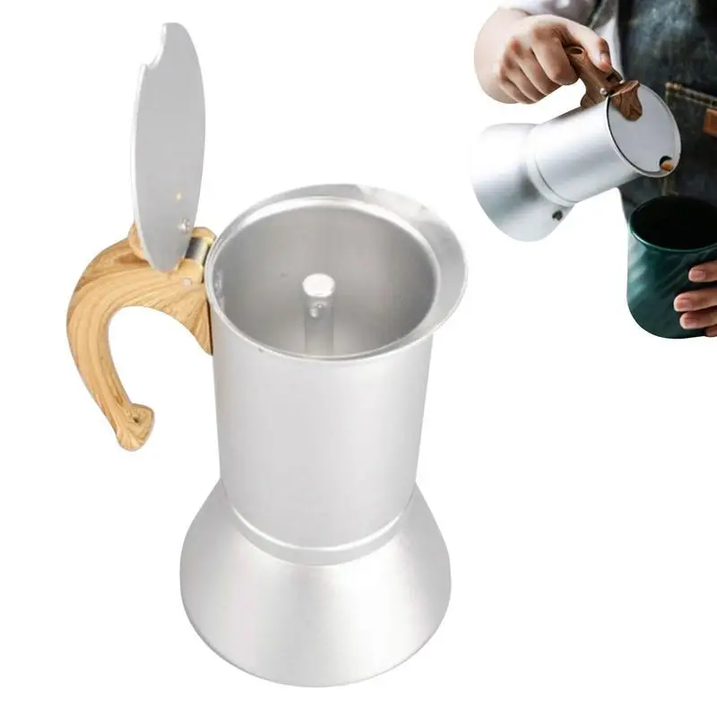 

Coffee Maker Italian Mocha Coffee Pot Aluminum Mocha Espresso Percolator Pot 150/300/450ml Coffee Kettle Barista Tools