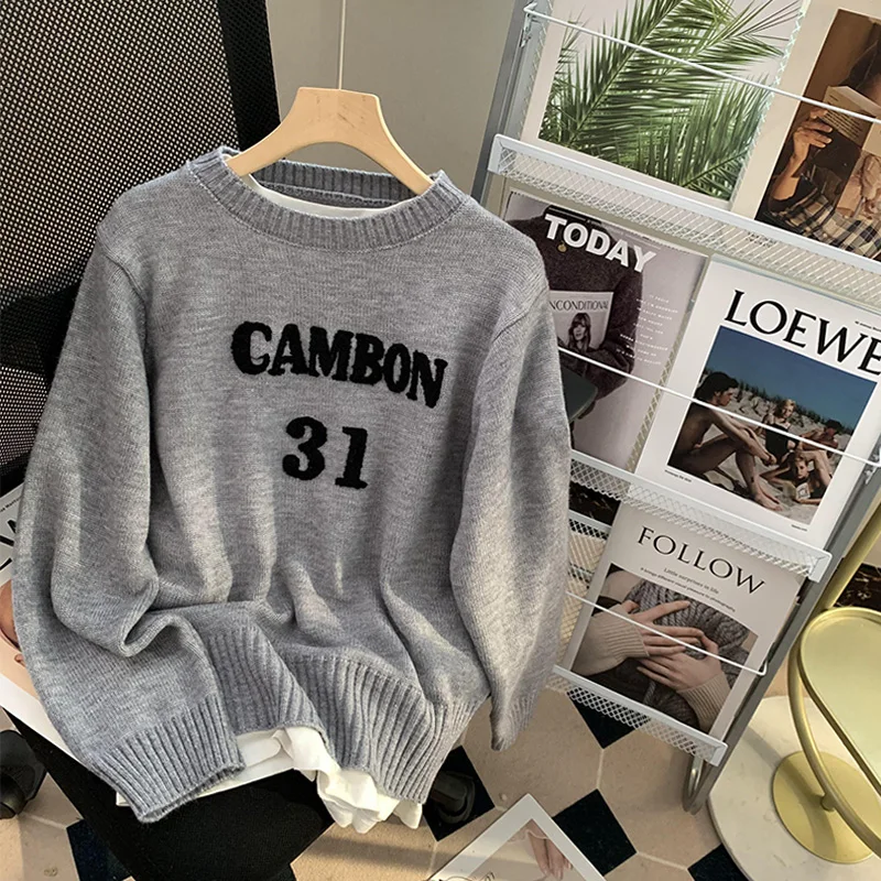 High Quality Star Smiling Sweater Women's Autumn and Winter 2022 New Loose Pullovers Puff Sleeve O Neck Vintage Knitted Top
High Quality Star Smiling Sweater Women's Autumn and Winter 2022 New Loose Pullovers Puff Sleeve O Neck Vintage Knitted Top
