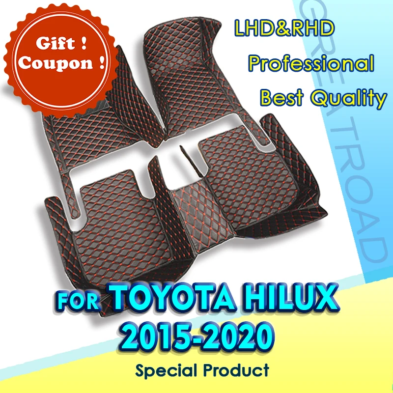 Car floor mats for Toyota HILUX 2015 2016 2017 2018 2019 2020 Custom auto foot Pads automobile interior accessories
Car floor mats for Toyota HILUX 2015 2016 2017 2018 2019 2020 Custom auto foot Pads automobile interior accessories