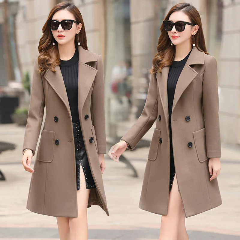 2023 New Winter Slim Fit, Slim and Fashionable Style Long Waistband Woolen Coat Women's Woolen Coat
2023 New Winter Slim Fit, Slim and Fashionable Style Long Waistband Woolen Coat Women's Woolen Coat